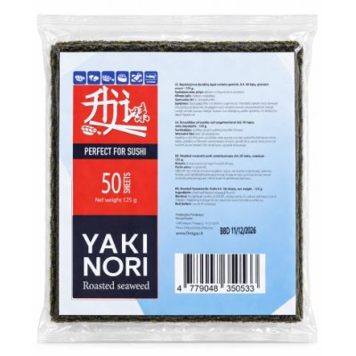 Seaweed leaves  YAKI NORI 50 psc, 125 g